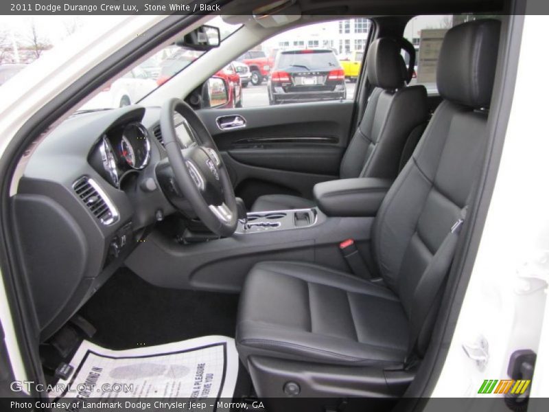  2011 Durango Crew Lux Black Interior