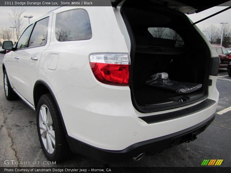 Stone White / Black 2011 Dodge Durango Crew Lux