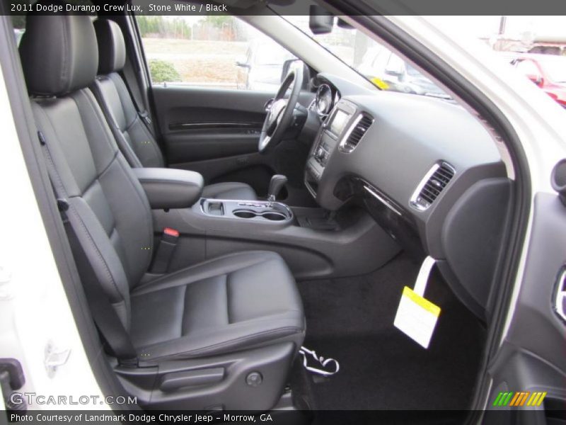 Stone White / Black 2011 Dodge Durango Crew Lux