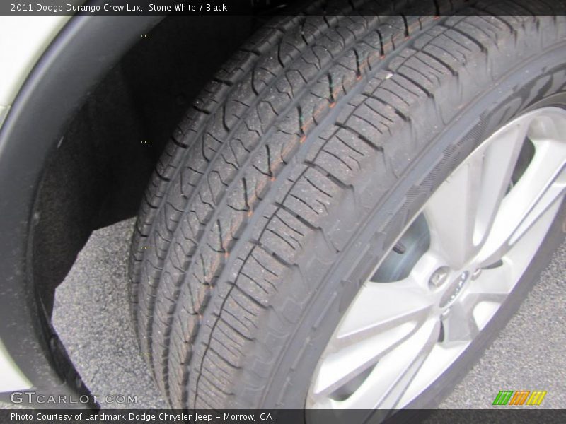 Stone White / Black 2011 Dodge Durango Crew Lux