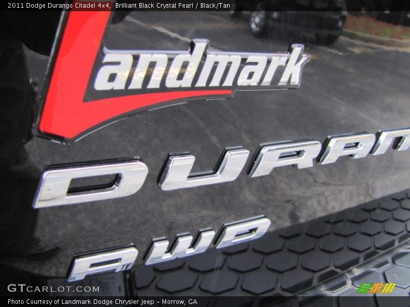 Brilliant Black Crystal Pearl / Black/Tan 2011 Dodge Durango Citadel 4x4