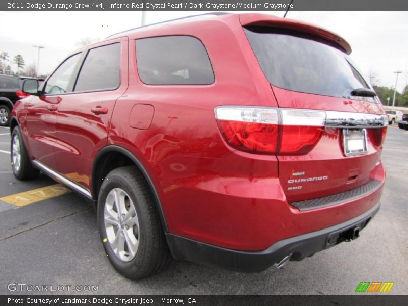 Inferno Red Crystal Pearl / Dark Graystone/Medium Graystone 2011 Dodge Durango Crew 4x4