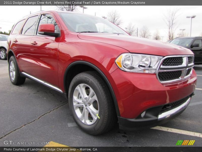 Inferno Red Crystal Pearl / Dark Graystone/Medium Graystone 2011 Dodge Durango Crew 4x4