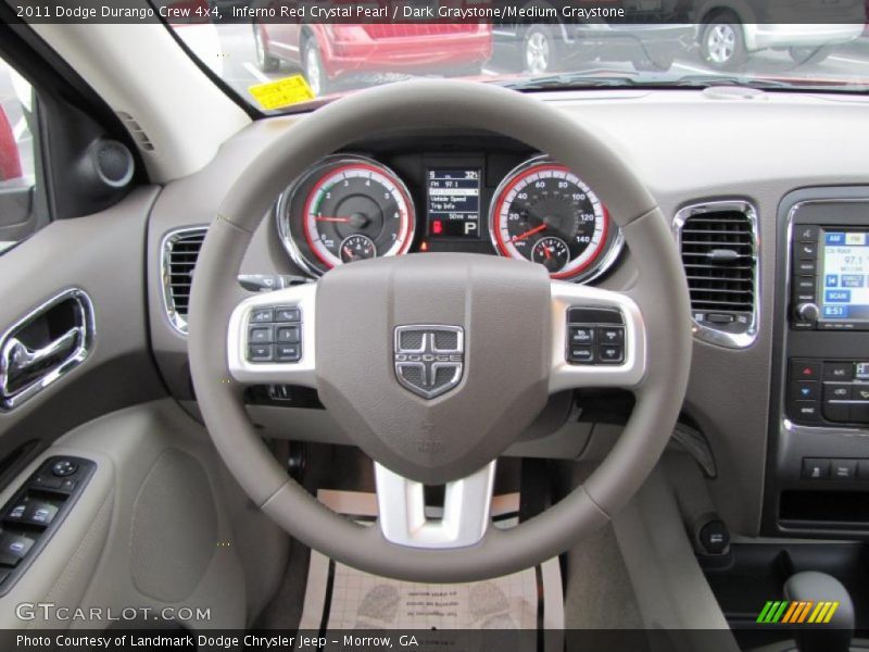 Inferno Red Crystal Pearl / Dark Graystone/Medium Graystone 2011 Dodge Durango Crew 4x4