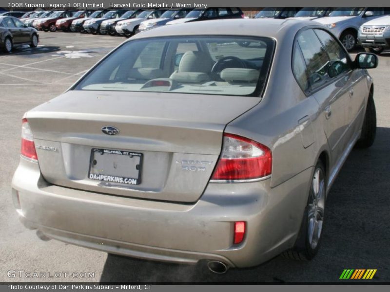 Harvest Gold Metallic / Warm Ivory 2008 Subaru Legacy 3.0R Limited