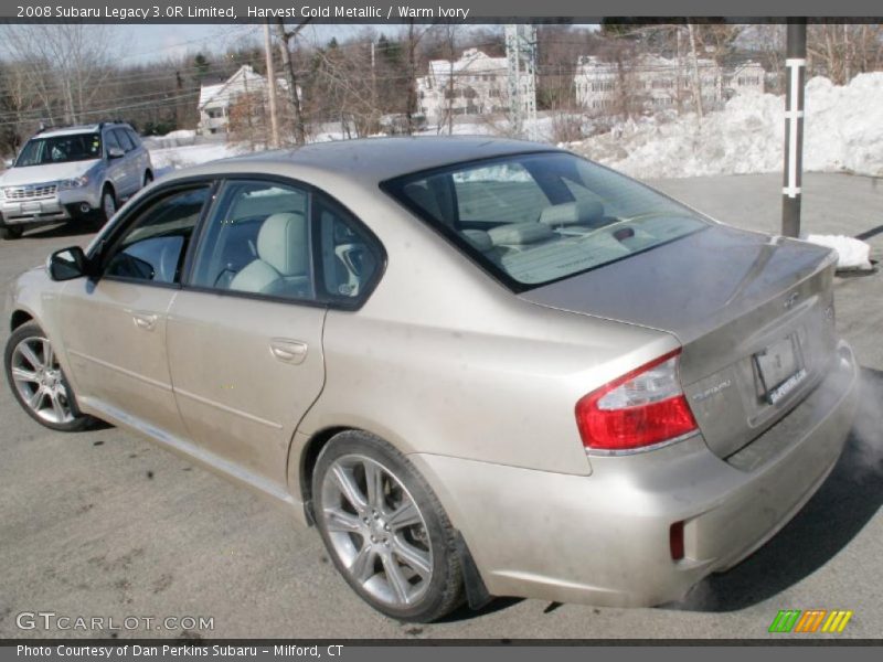 Harvest Gold Metallic / Warm Ivory 2008 Subaru Legacy 3.0R Limited