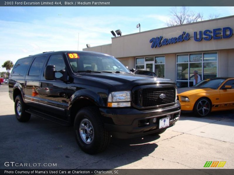 Black / Medium Parchment 2003 Ford Excursion Limited 4x4