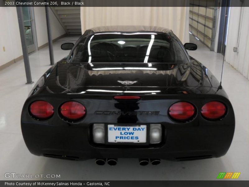 Black / Black 2003 Chevrolet Corvette Z06