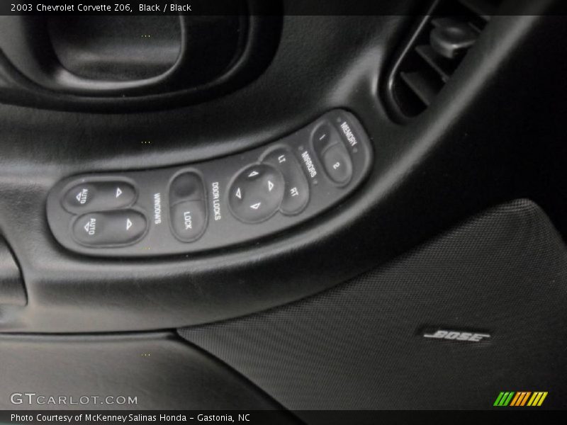 Controls of 2003 Corvette Z06