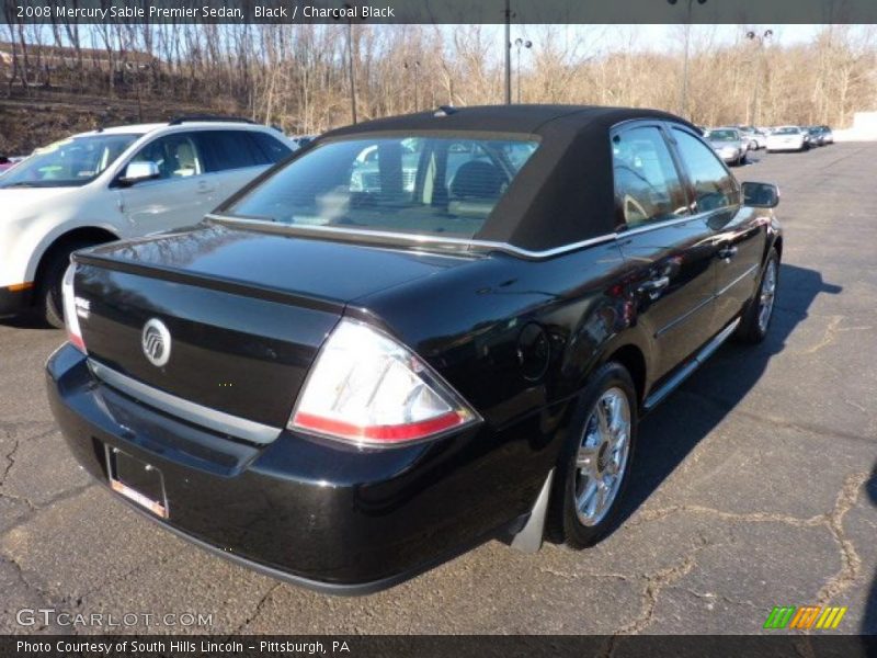 Black / Charcoal Black 2008 Mercury Sable Premier Sedan