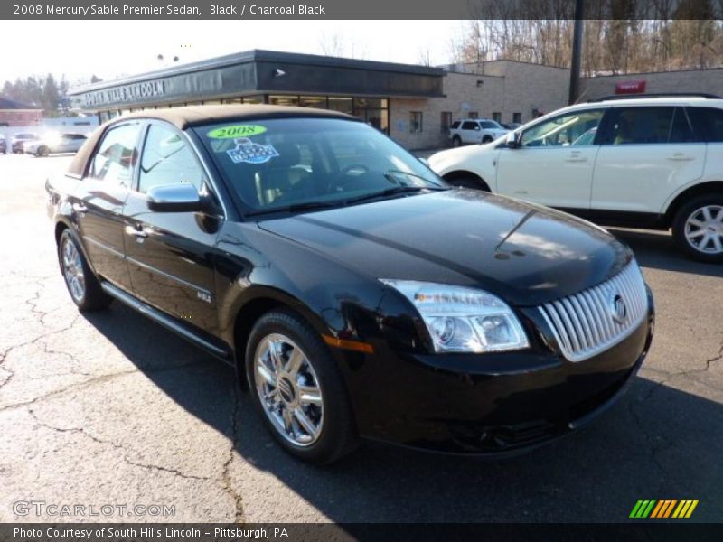 Black / Charcoal Black 2008 Mercury Sable Premier Sedan