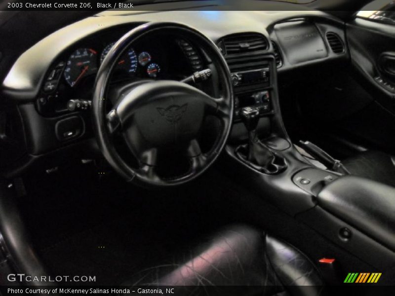 Black Interior - 2003 Corvette Z06 