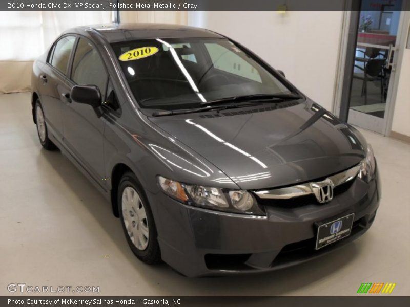 Polished Metal Metallic / Gray 2010 Honda Civic DX-VP Sedan