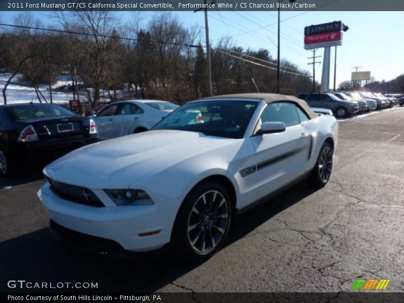 Performance White / CS Charcoal Black/Carbon 2011 Ford Mustang GT/CS California Special Convertible