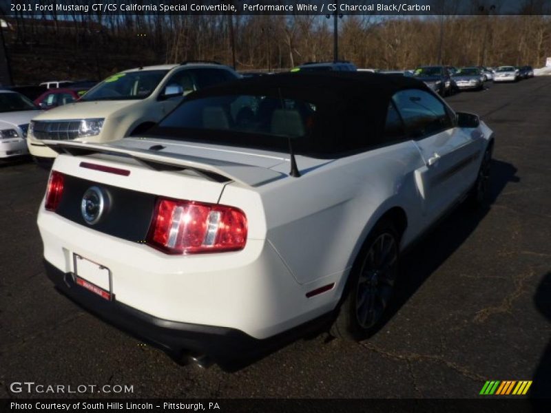 Performance White / CS Charcoal Black/Carbon 2011 Ford Mustang GT/CS California Special Convertible