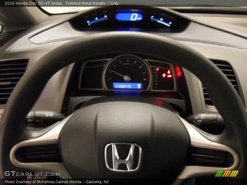 Polished Metal Metallic / Gray 2010 Honda Civic DX-VP Sedan