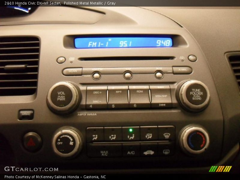 Polished Metal Metallic / Gray 2010 Honda Civic DX-VP Sedan