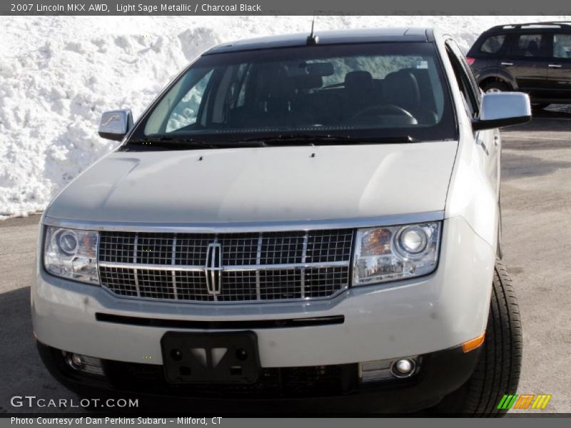 Light Sage Metallic / Charcoal Black 2007 Lincoln MKX AWD