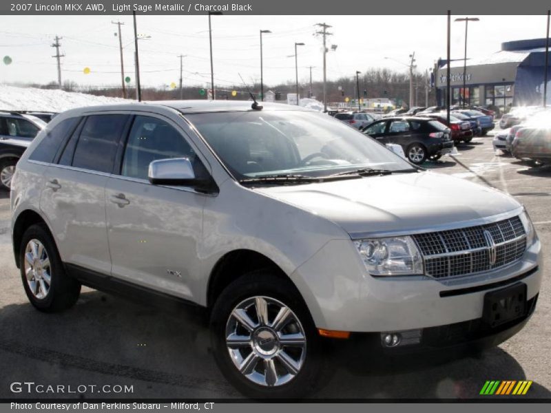 Light Sage Metallic / Charcoal Black 2007 Lincoln MKX AWD