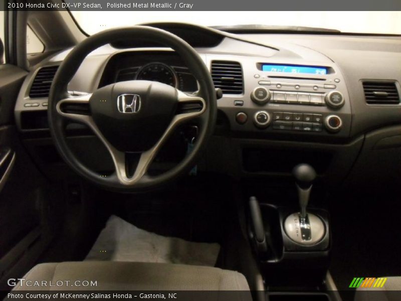 Polished Metal Metallic / Gray 2010 Honda Civic DX-VP Sedan