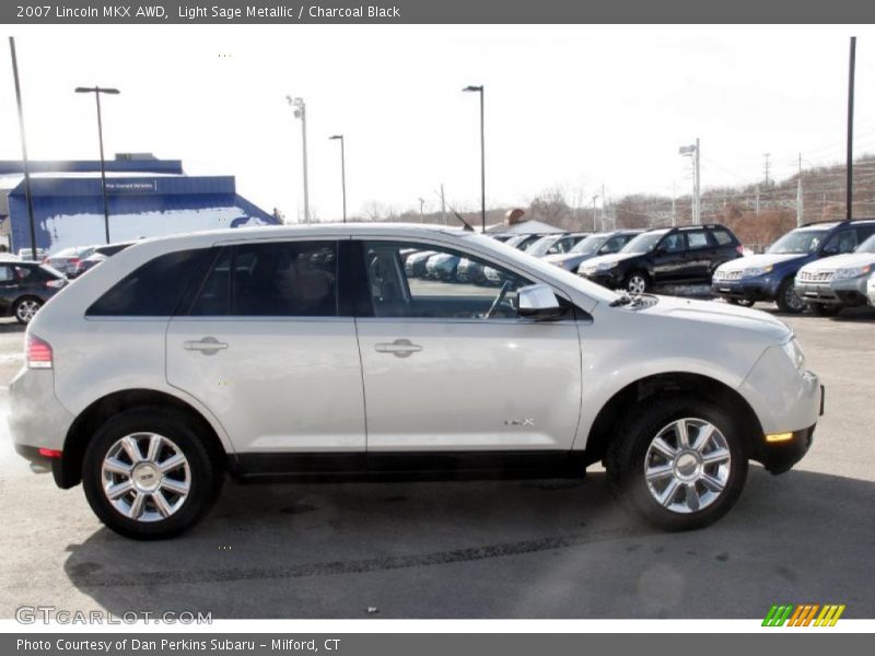 Light Sage Metallic / Charcoal Black 2007 Lincoln MKX AWD