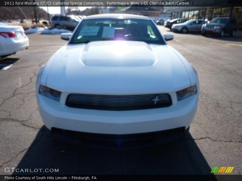 Performance White / CS Charcoal Black/Carbon 2011 Ford Mustang GT/CS California Special Convertible