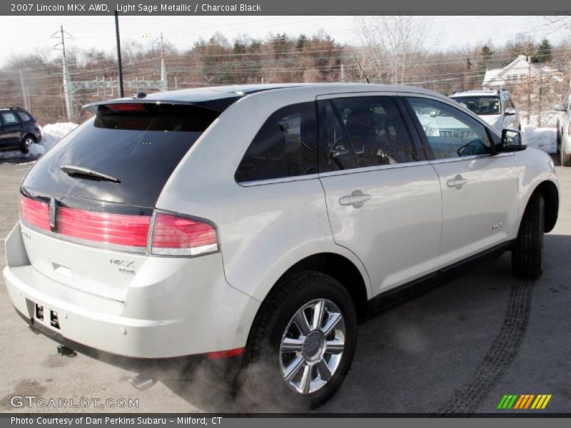 Light Sage Metallic / Charcoal Black 2007 Lincoln MKX AWD