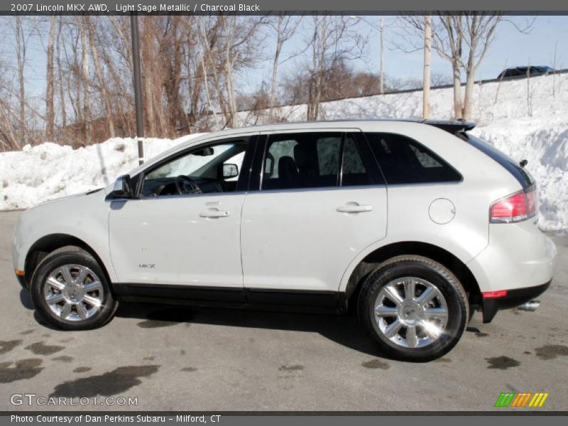 Light Sage Metallic / Charcoal Black 2007 Lincoln MKX AWD
