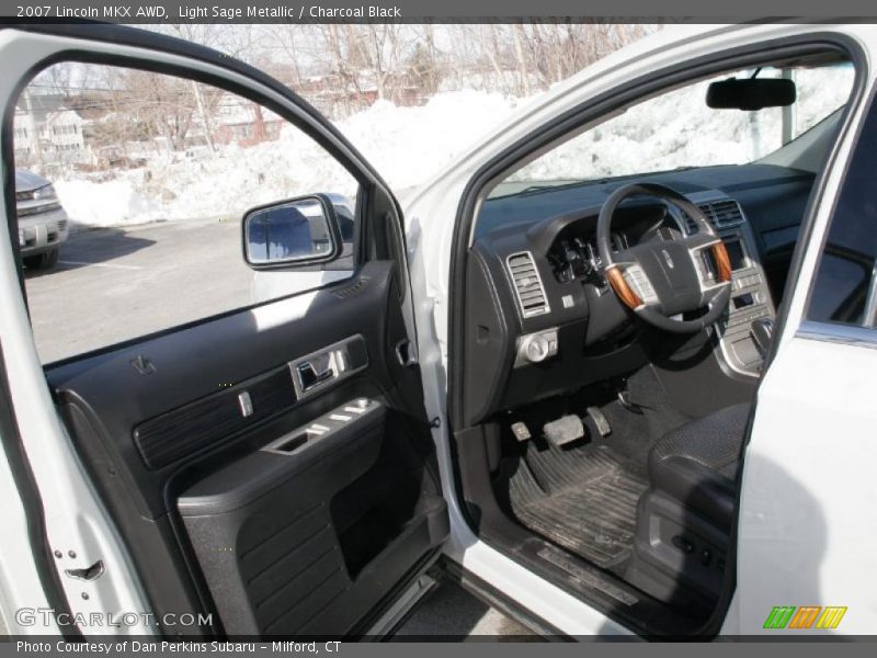Light Sage Metallic / Charcoal Black 2007 Lincoln MKX AWD