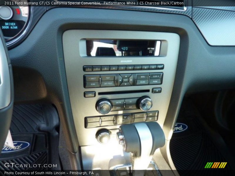 Controls of 2011 Mustang GT/CS California Special Convertible