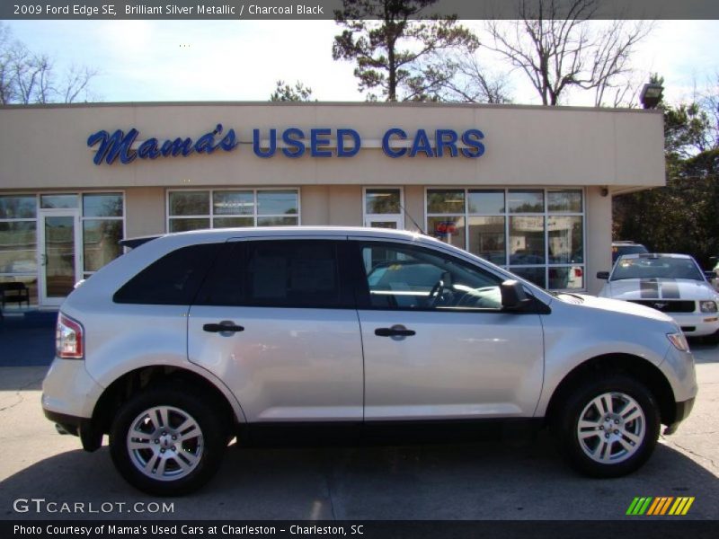 Brilliant Silver Metallic / Charcoal Black 2009 Ford Edge SE