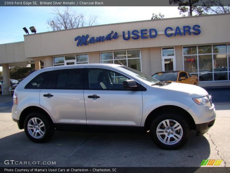 Brilliant Silver Metallic / Charcoal Black 2009 Ford Edge SE