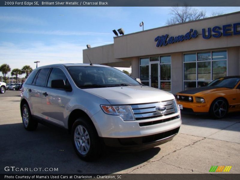 Brilliant Silver Metallic / Charcoal Black 2009 Ford Edge SE