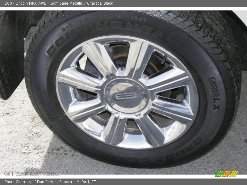 Light Sage Metallic / Charcoal Black 2007 Lincoln MKX AWD