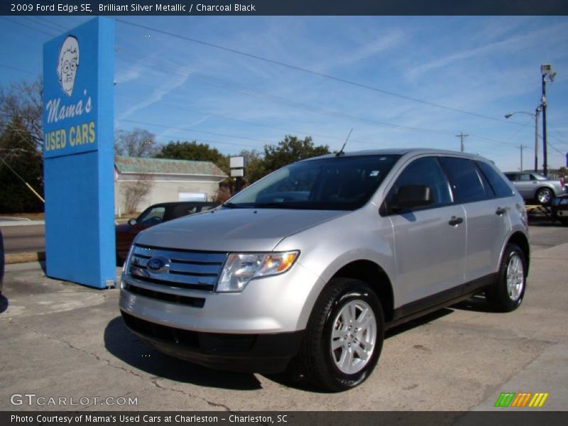 Brilliant Silver Metallic / Charcoal Black 2009 Ford Edge SE