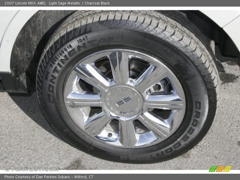 Light Sage Metallic / Charcoal Black 2007 Lincoln MKX AWD