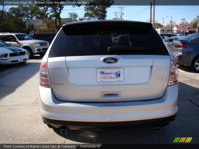 Brilliant Silver Metallic / Charcoal Black 2009 Ford Edge SE