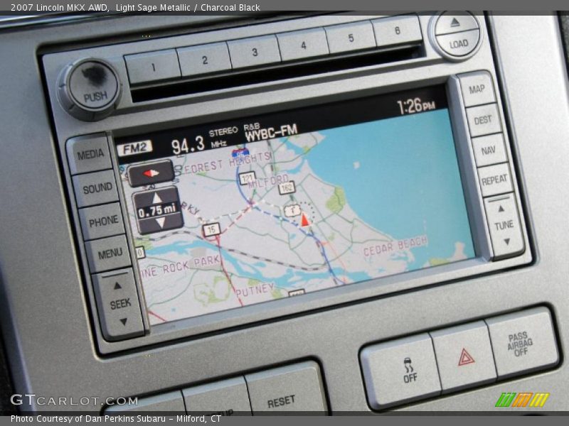 Light Sage Metallic / Charcoal Black 2007 Lincoln MKX AWD