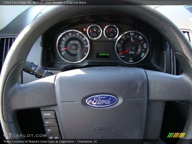 Brilliant Silver Metallic / Charcoal Black 2009 Ford Edge SE