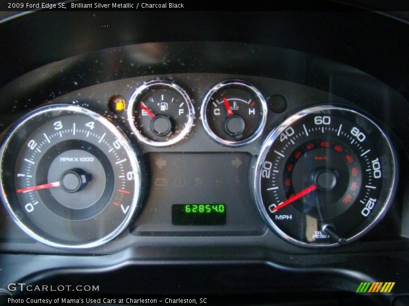 Brilliant Silver Metallic / Charcoal Black 2009 Ford Edge SE