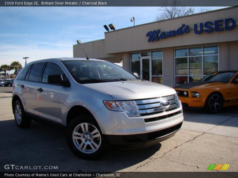 Brilliant Silver Metallic / Charcoal Black 2009 Ford Edge SE