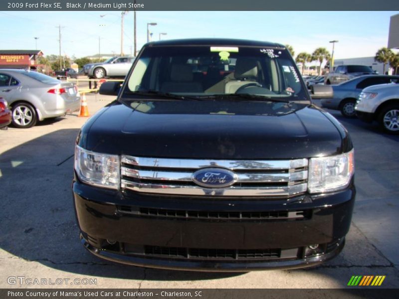 Black / Medium Light Stone 2009 Ford Flex SE