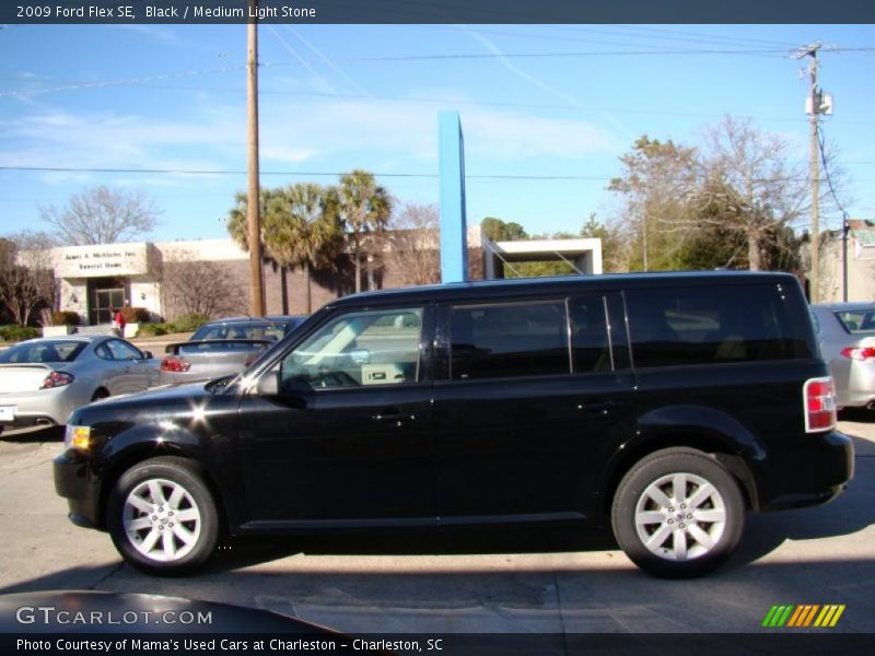 Black / Medium Light Stone 2009 Ford Flex SE