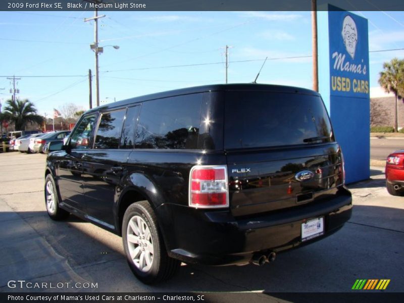 Black / Medium Light Stone 2009 Ford Flex SE