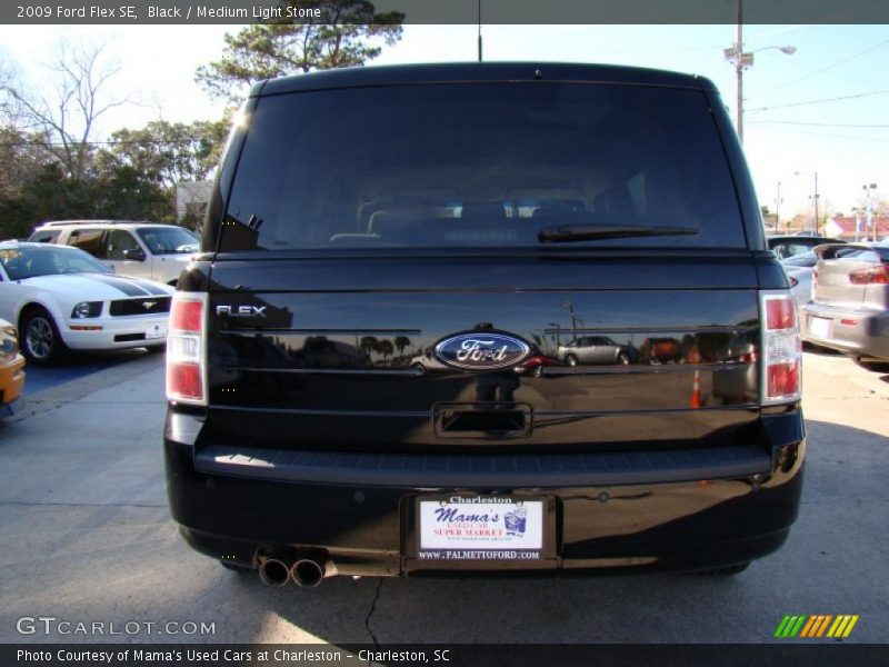 Black / Medium Light Stone 2009 Ford Flex SE