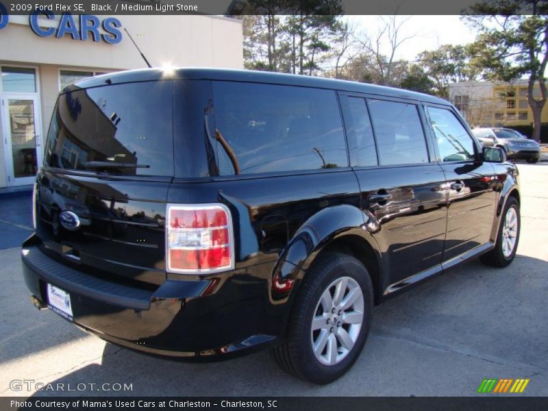 Black / Medium Light Stone 2009 Ford Flex SE