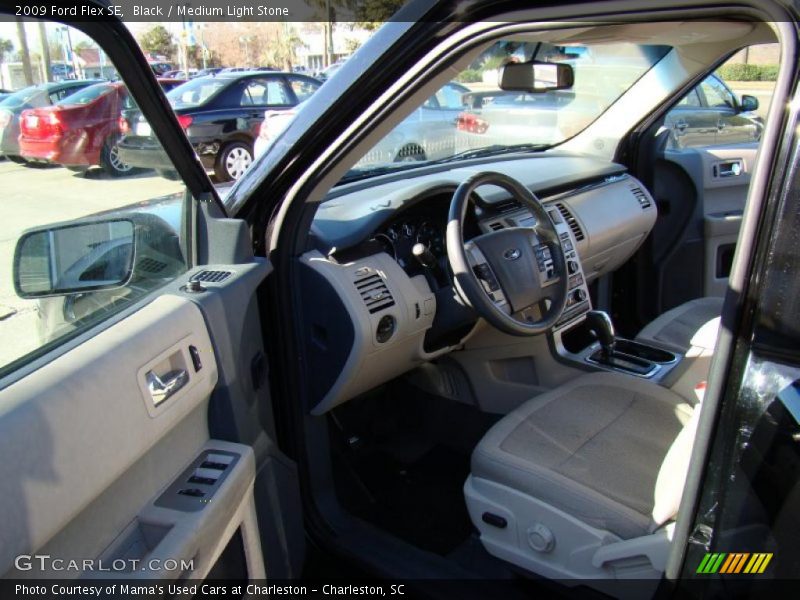Black / Medium Light Stone 2009 Ford Flex SE