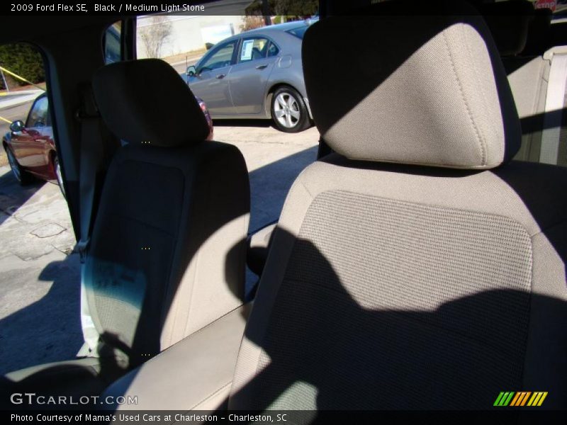 Black / Medium Light Stone 2009 Ford Flex SE