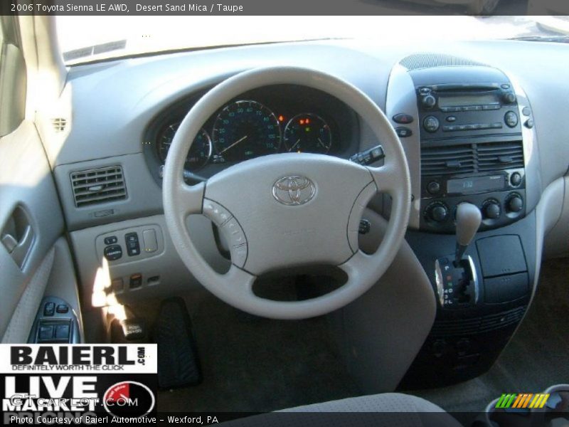 Desert Sand Mica / Taupe 2006 Toyota Sienna LE AWD