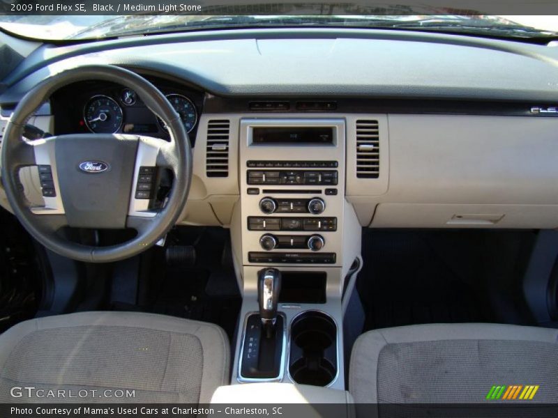 Black / Medium Light Stone 2009 Ford Flex SE